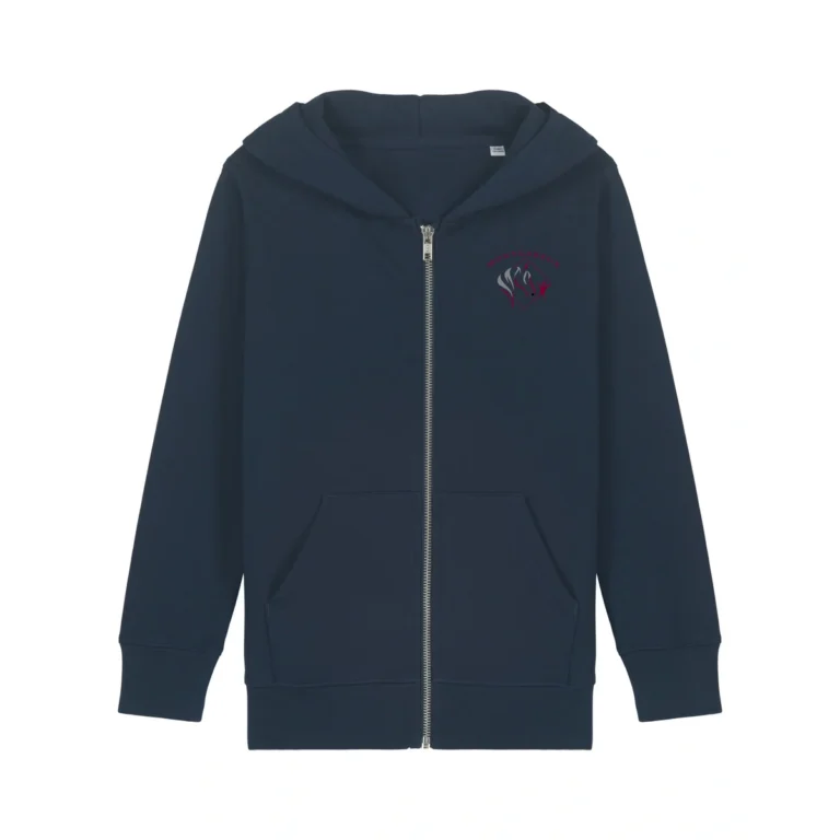 Sweat à capuche zip Junior coton bio